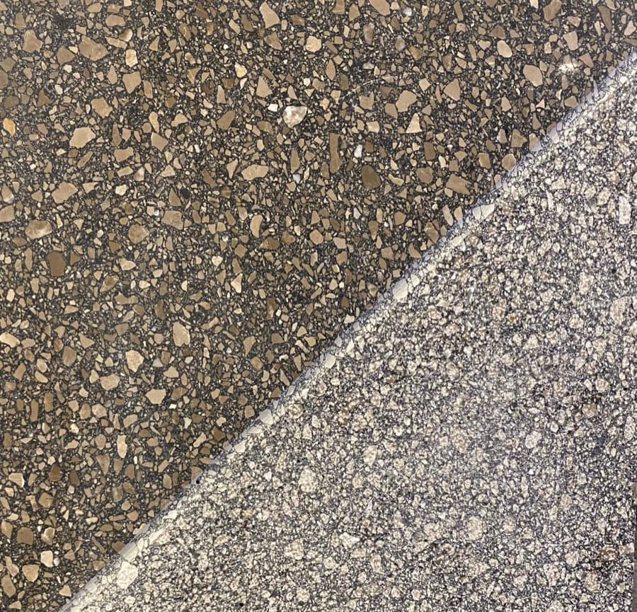 Aggloro agglomerate terrazzo sample